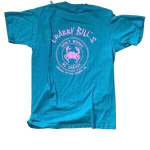 90s teal crabby bills tee